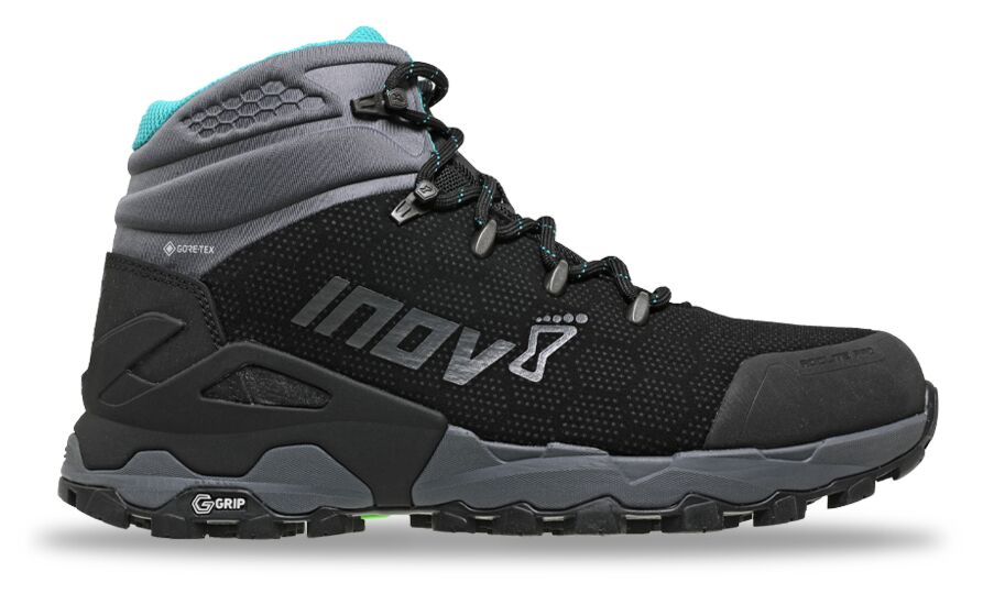 Buty Trekkingowe Inov-8 Roclite Pro G 400 Gore-tex Damskie Czarne/Turkusowe CSW-579134